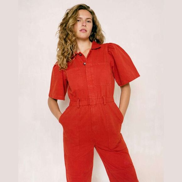 Christy Dawn The Sienna Jumpsuit Sedona orange/copper XS - Picture 2 of 15